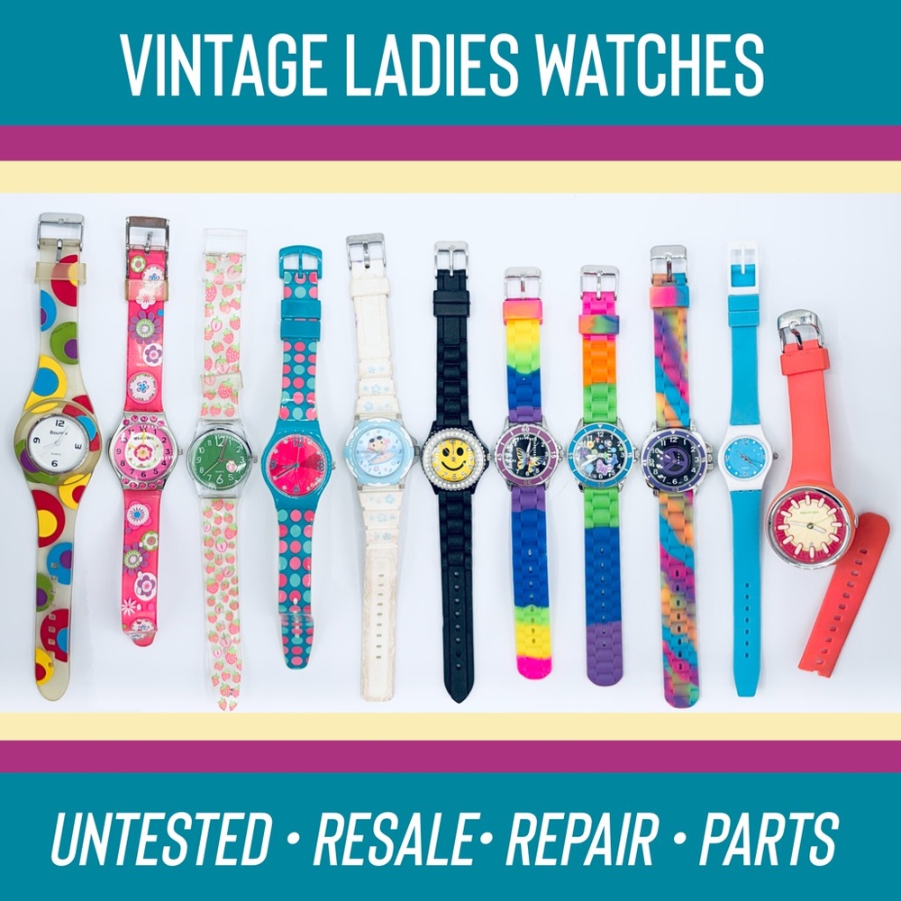 11 Used Untested Assorted Ladies Watch Lot / Bundle
